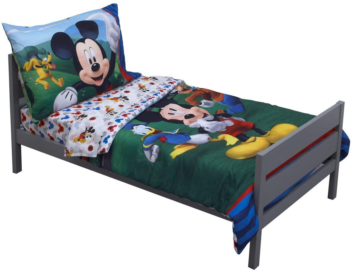 Disney Mickey Mouse 4 Pieces Toddler Bedding Set