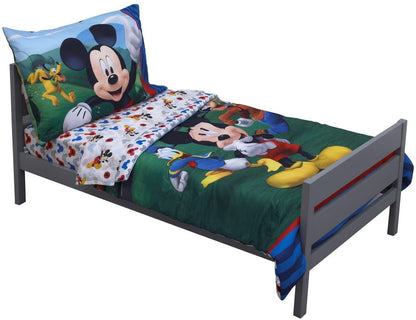 Disney Mickey Mouse 4 Pieces Toddler Bedding Set