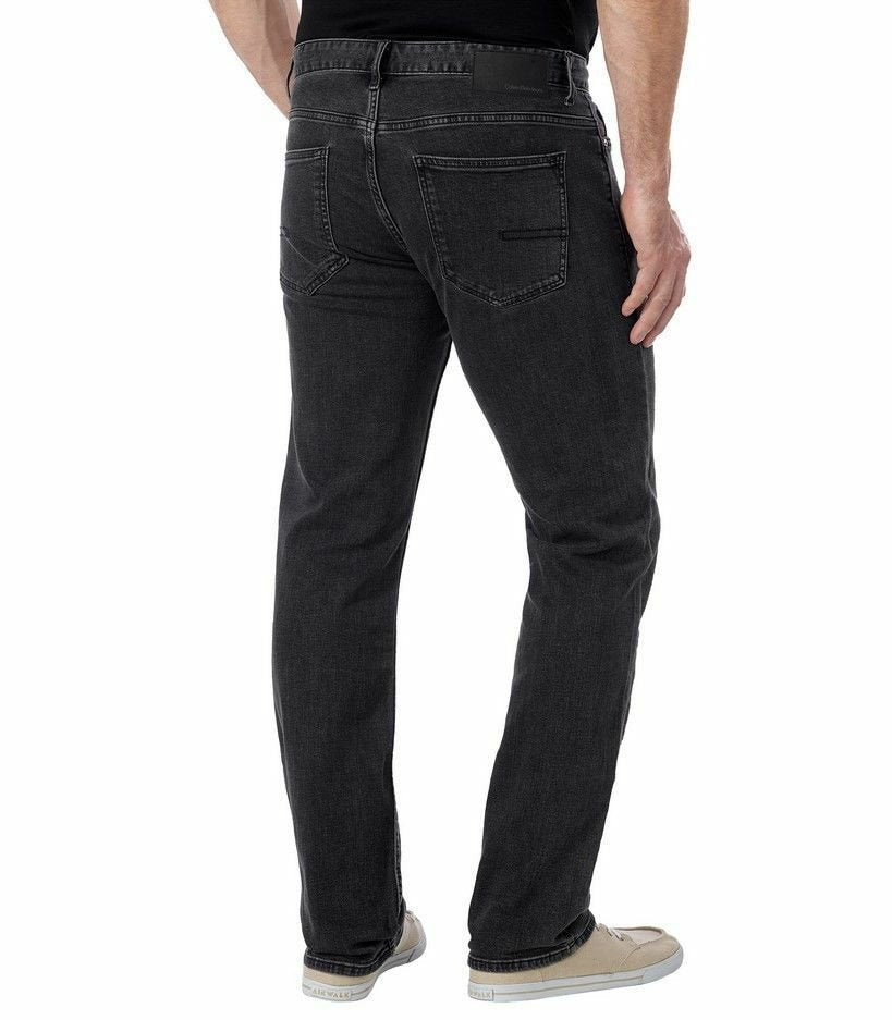 Calvin Klein Jeans Men's Straight Fit Denim Jean (Grey, 34x30) NWT