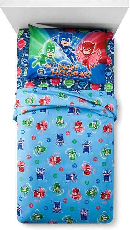 PJ Masks Twin Sheet Set Its Hero Time