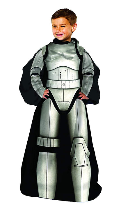 Star Wars, Fleet Commander Youth Comfy Throw Blanket with Sleeves, 48" x 48"