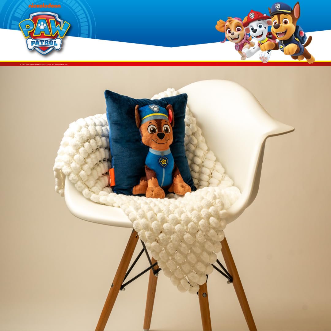 Franco Kids Paw Patrol Chase Kids Cozy Snuggle Pillow, 11" x 13"