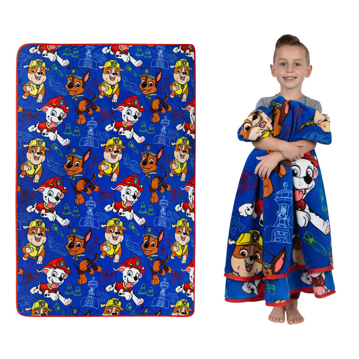 Franco Kids Paw Patrol Plush Throw Blanket, 62 in x 90 in