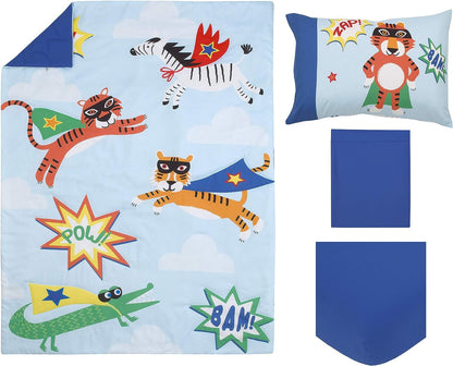 Everything Kids Under Construction 4 Piece Toddler Bedding Set
