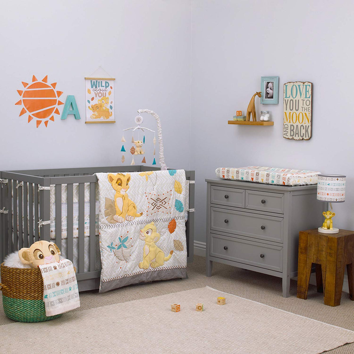 Disney Baby Lion King Cirle of Life Secure-Me Crib Liner