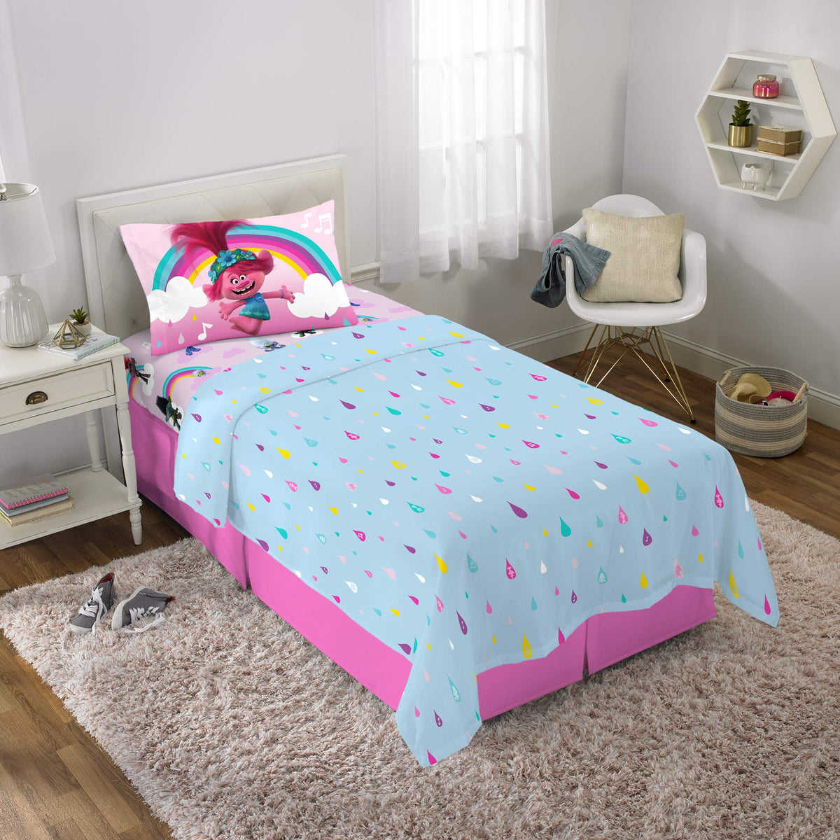 Franco Kids Bedding Trolls World Tour Twin Sheet Set