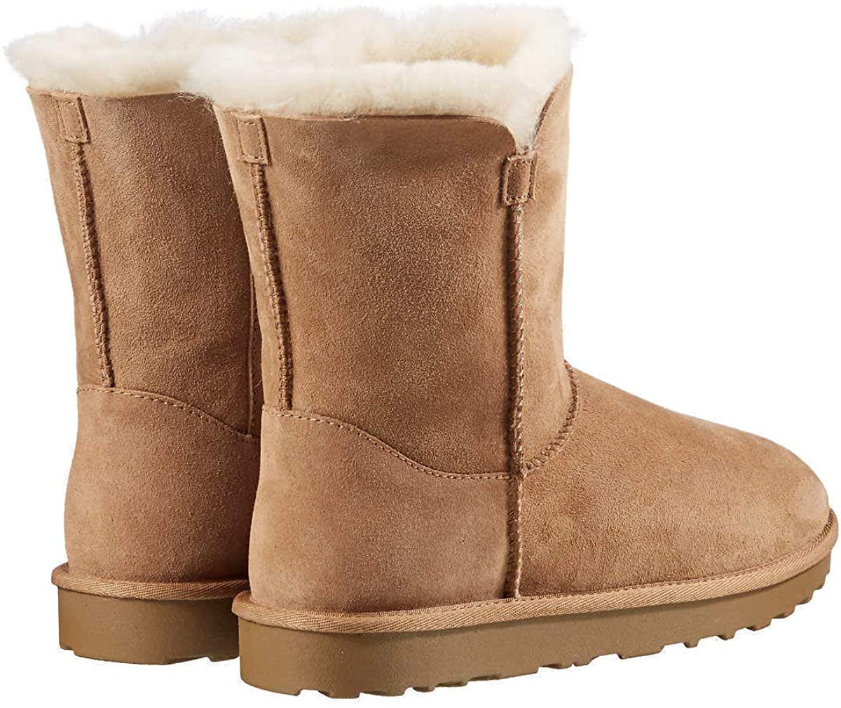 Kirkland Signature Ladies Genuine Sheepskin - Shearling Lining - Zipper Boots for Women Chestnut (8)