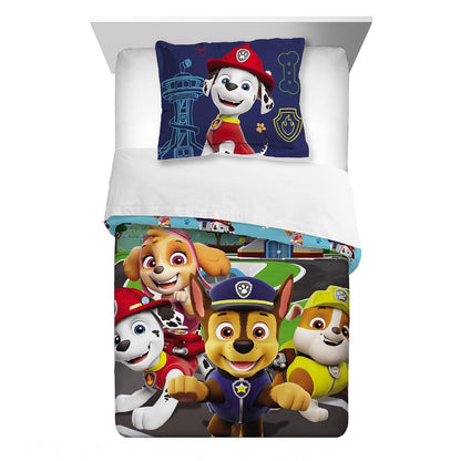 Franco Paw Patrol 2 Piece Twin/Full Size Comforter & Pillow Sham Set