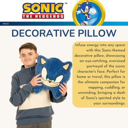 Franco Sonic The Hedgehog Anime Decorative Throw Pillow, 16" Inch