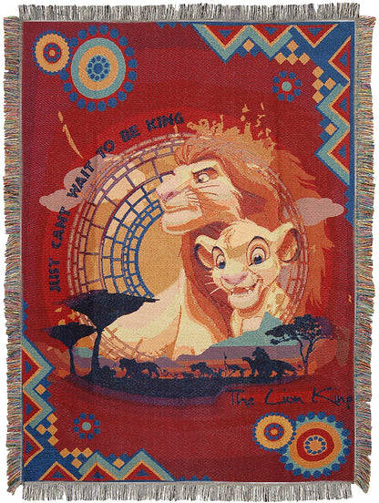 Disney The Lion King, Sunset Stroll Woven Jacquard Pillow