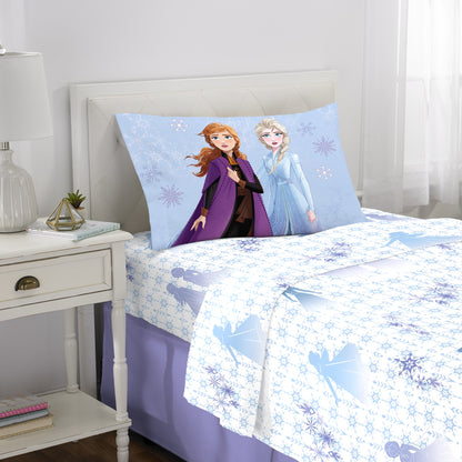 Franco Disney Frozen II 3 Piece Twin Size Sheet Set