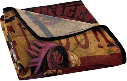 Harry Potter, "Battle Flag" Micro Raschel Throw Blanket, 46" x 60", Multi Color