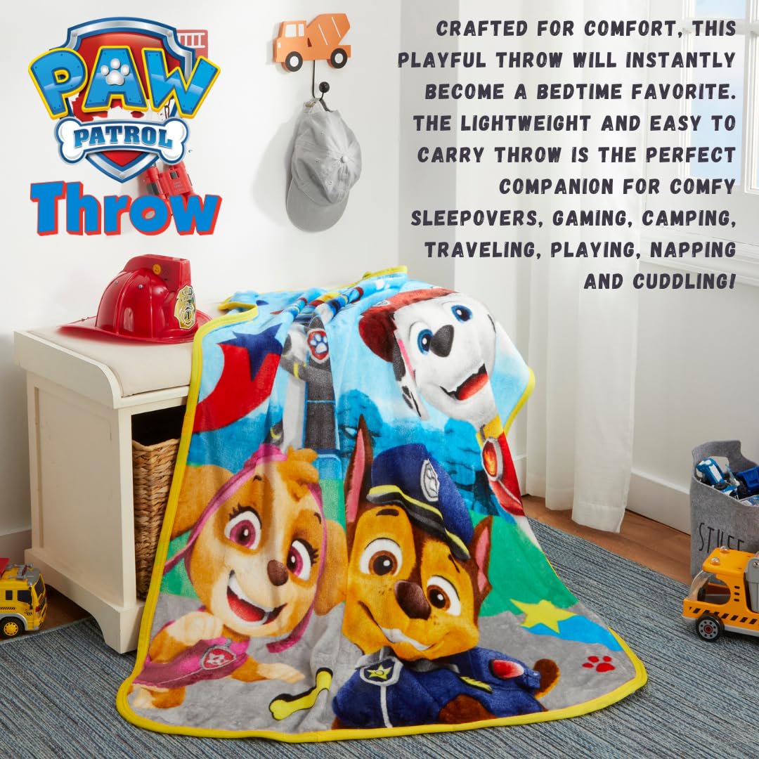Franco Paw Patrol Kids Silk Touch Throw Blanket, 40 in x 50 in