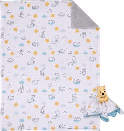 Disney Winnie The Pooh Baby Blanket and Security Blanket 2-Piece Set