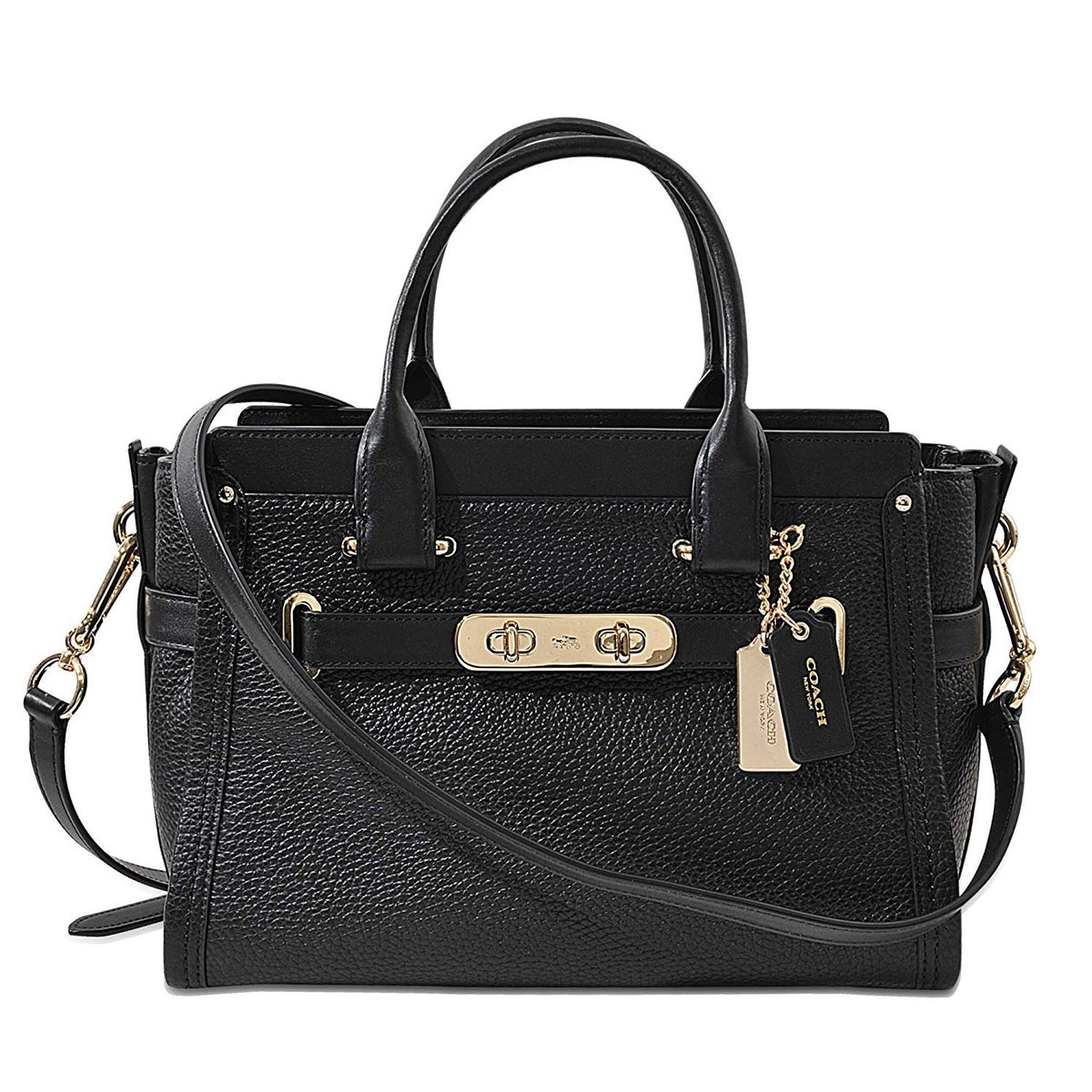 COACH Women's Coach Swagger Carryall 27 In Pebble Leather Li/Oxblood One Size