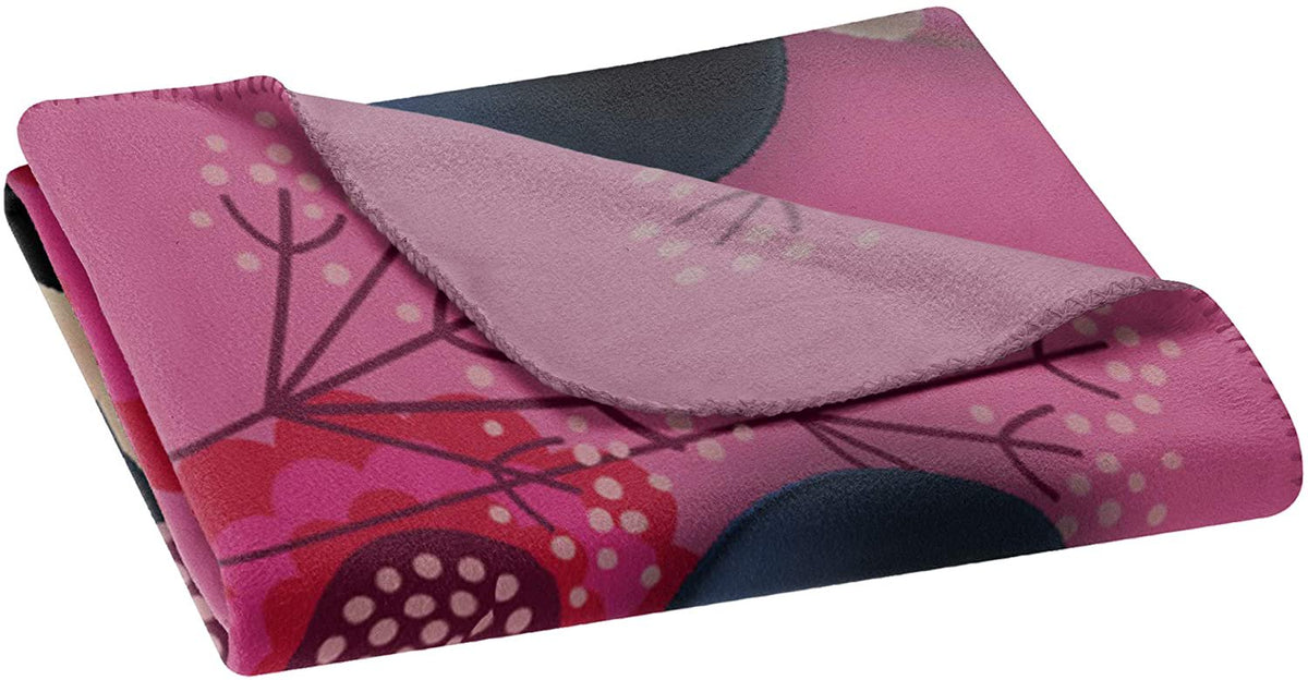 Disney's Minnie's Bowtique, "So Many Bows" Fleece Throw Blanket, 45" x 60", Multi Color