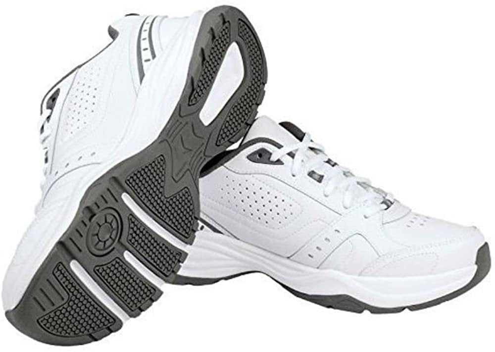 Kirkland Signature Men's Athletic Shoe, White/Grey (12)