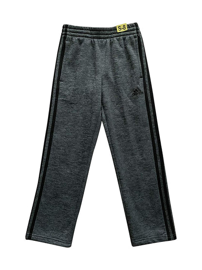 adidas Boy's Tech Fleece Pant (Small/8, Dark Heather/Black)