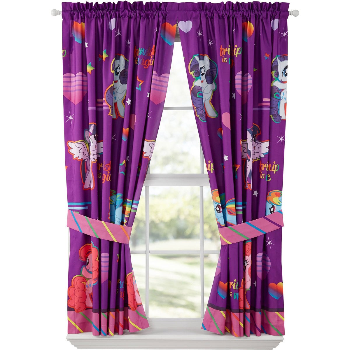 My Little Pony Microfiber Window Panels