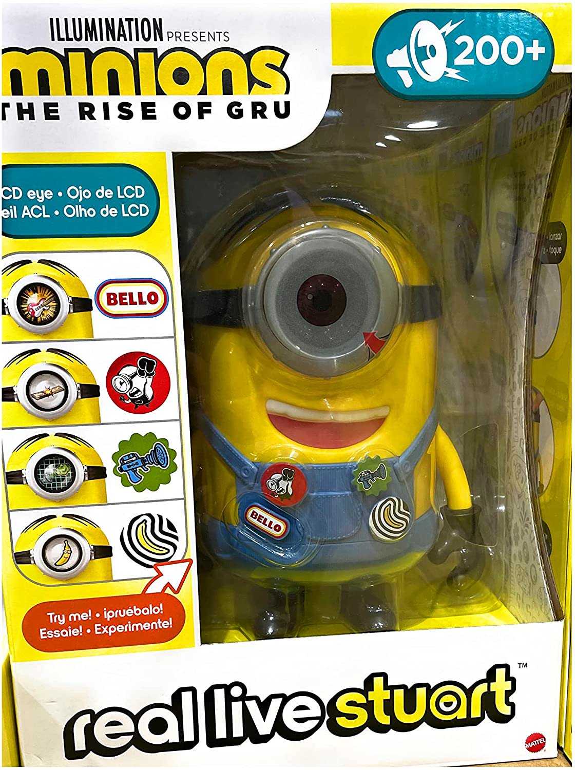 Minions The Rise of Gru 8-in Real Reaction Stuart 30+ Animations, 200+ Sounds & 4 Modes
