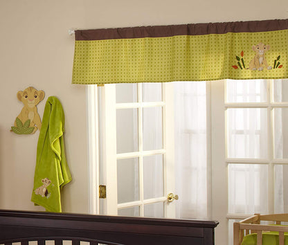 Disney My Friend Pooh Window Valance, Sage/Ivory