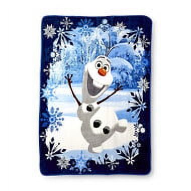 Disney Frozen Olaf Plush Throw Blanket - 46" by 60"