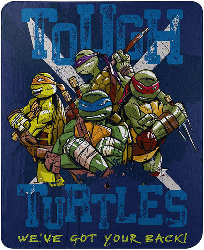 Nickelodeon's Teenage Mutant Ninja Turtles, "Tough Turtles Blues" Fleece Throw Blanket, 45" x 60"