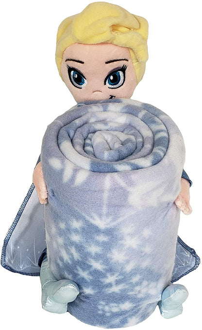 Disney Frozen 2, "Olaf Knows" Character Shaped Pillow & Fleece Throw Blanket Set, 40" x 50"