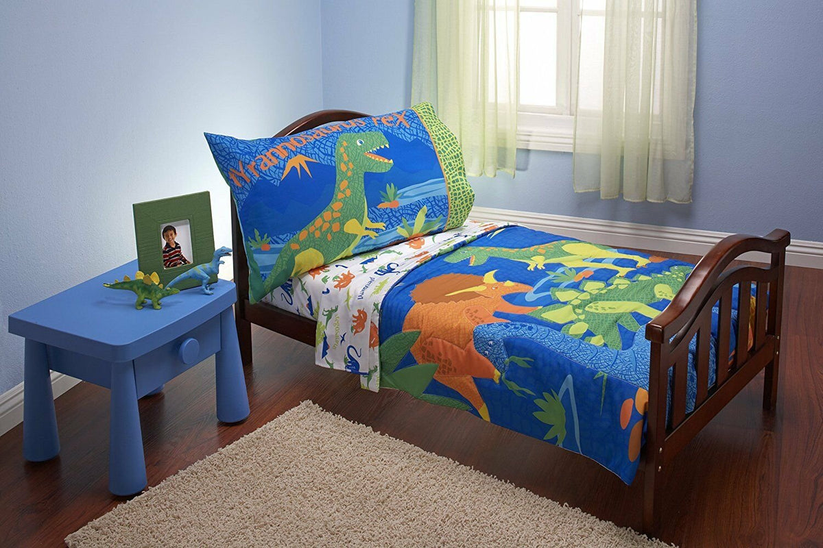 Everything Kids Dinosaurs 4 Piece Toddler Bedding Set
