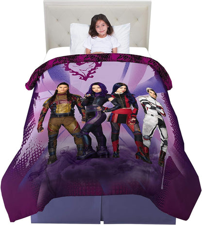 Franco Kids Bedding Disney Descendants 3 Twin/Full Reversible Comforter