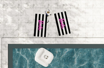Franco Barbie Soft Cotton Bath/Pool/Beach Towel, 60 in x 30 in