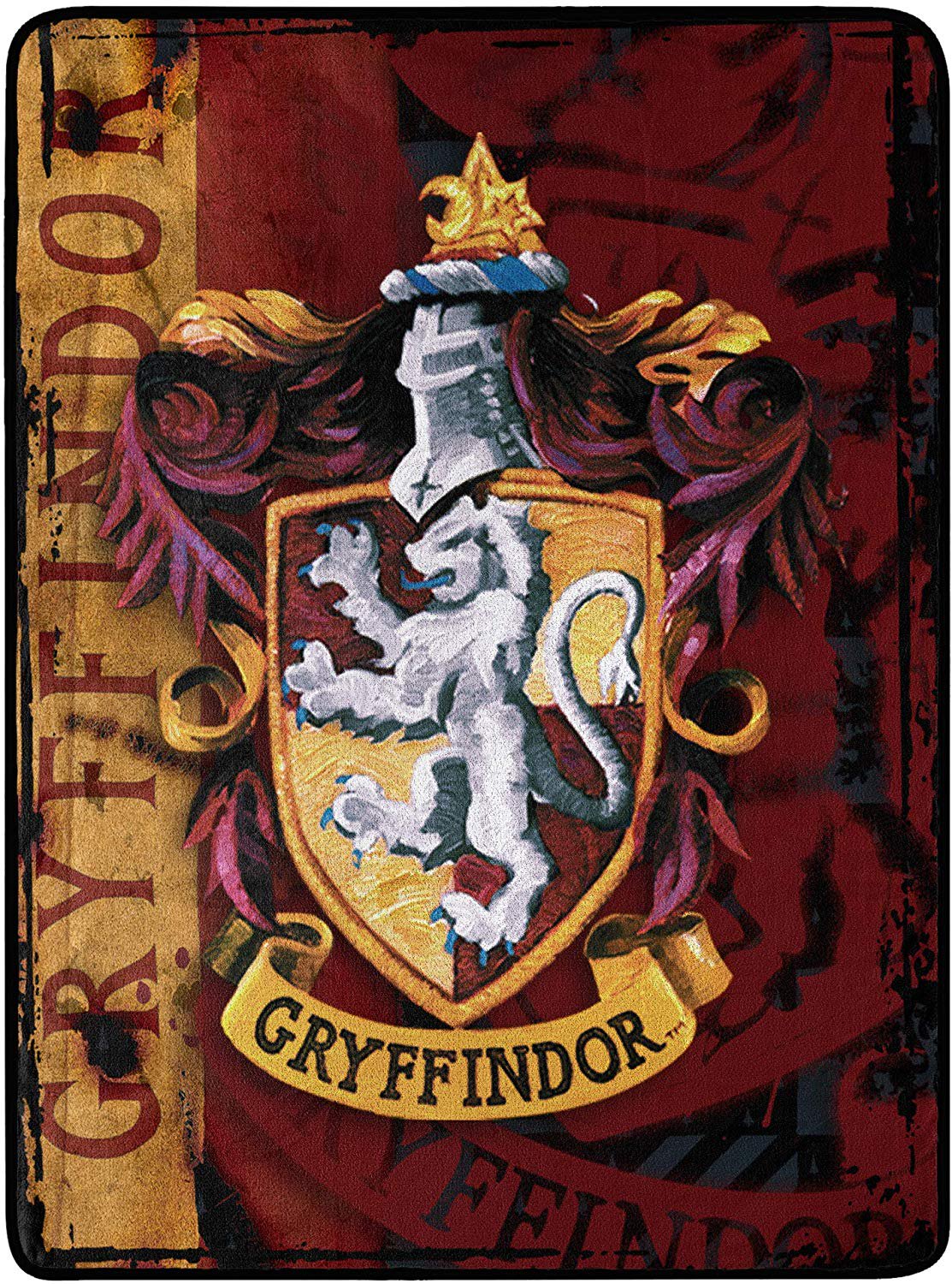 Harry Potter, "Battle Flag" Micro Raschel Throw Blanket, 46" x 60", Multi Color