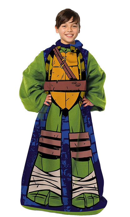 Teenage Mutant Ninja Turtles, "Being Leo" Youth Comfy Throw Blanket with Sleeves