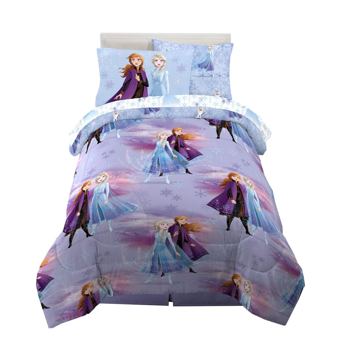 Disney Frozen 2 Twin Comforter & Sheets with Sham, 5 Piece Set