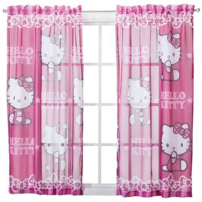 Sanrio Hello Kitty Sheer Window Panel Drape - 42x63"