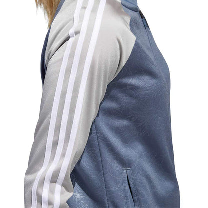 adidas Womenâ€™s Embossed Print Track Jackets Full-Zip Climalite Jacket