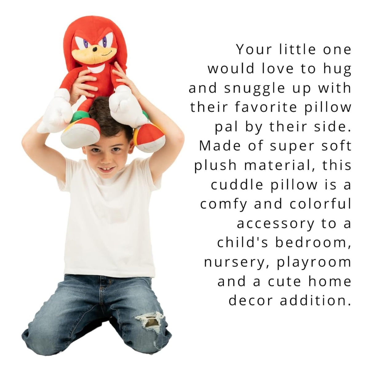 Franco Sonic The Hedgehog Anime Knuckles The Echidna Kids Plush Cuddle Pillow