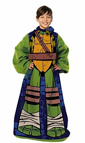 Teenage Mutant Ninja Turtles, "Being Leo" Youth Comfy Throw Blanket with Sleeves