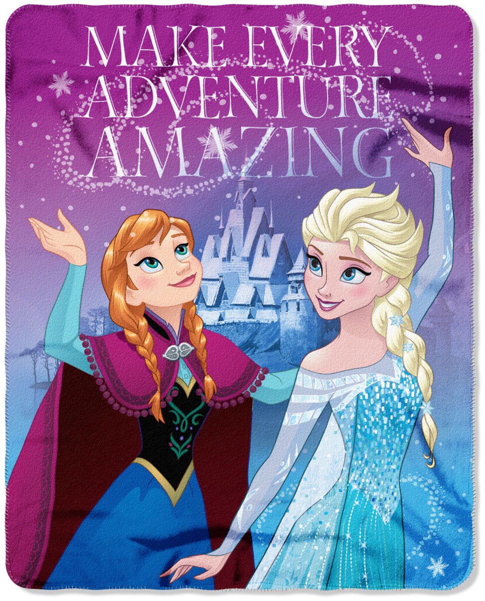 Disney Frozen Fleece Throw Blanket - Soft and Warm (Amazing Adventure)