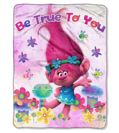 Poppy Be True To You Throw (46"x60") Multicolored - Trolls