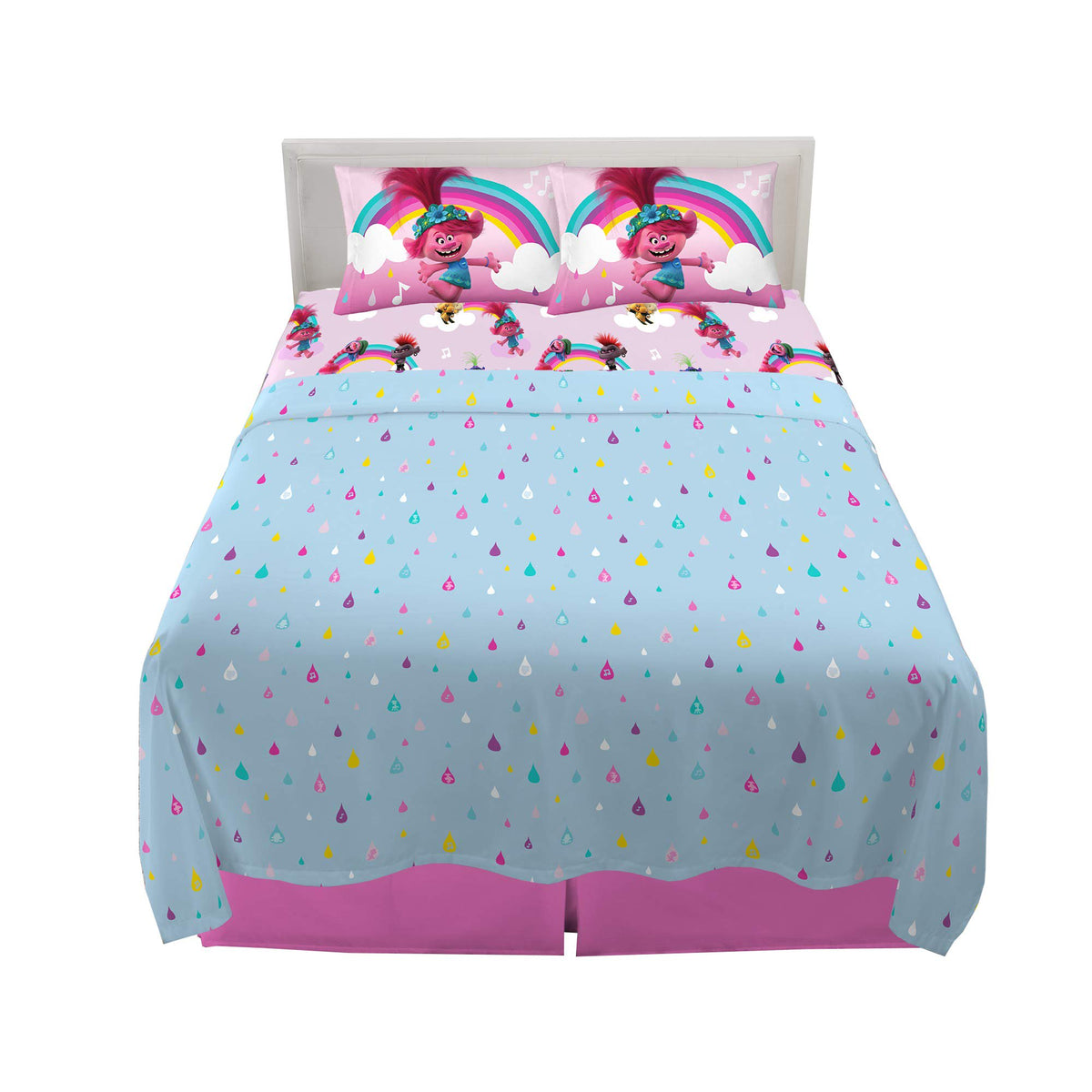 Franco Kids Trolls World Tour Full Size Sheet Set