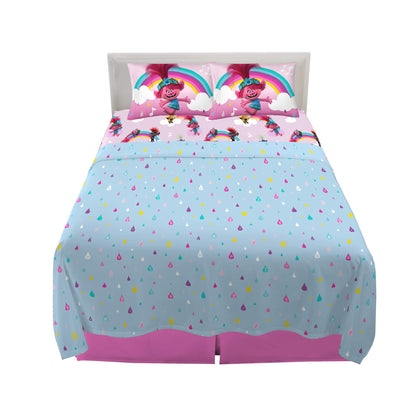 Franco Kids Trolls World Tour Full Size Sheet Set