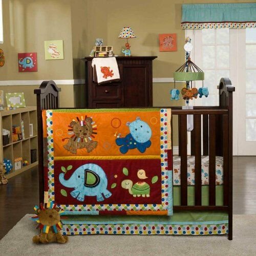 Kids Line Animal Parade 9 Pc Crib Set