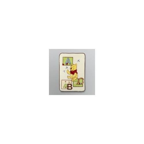 Disney Baby Winnie the Pooh ABC Plush Baby Blanket