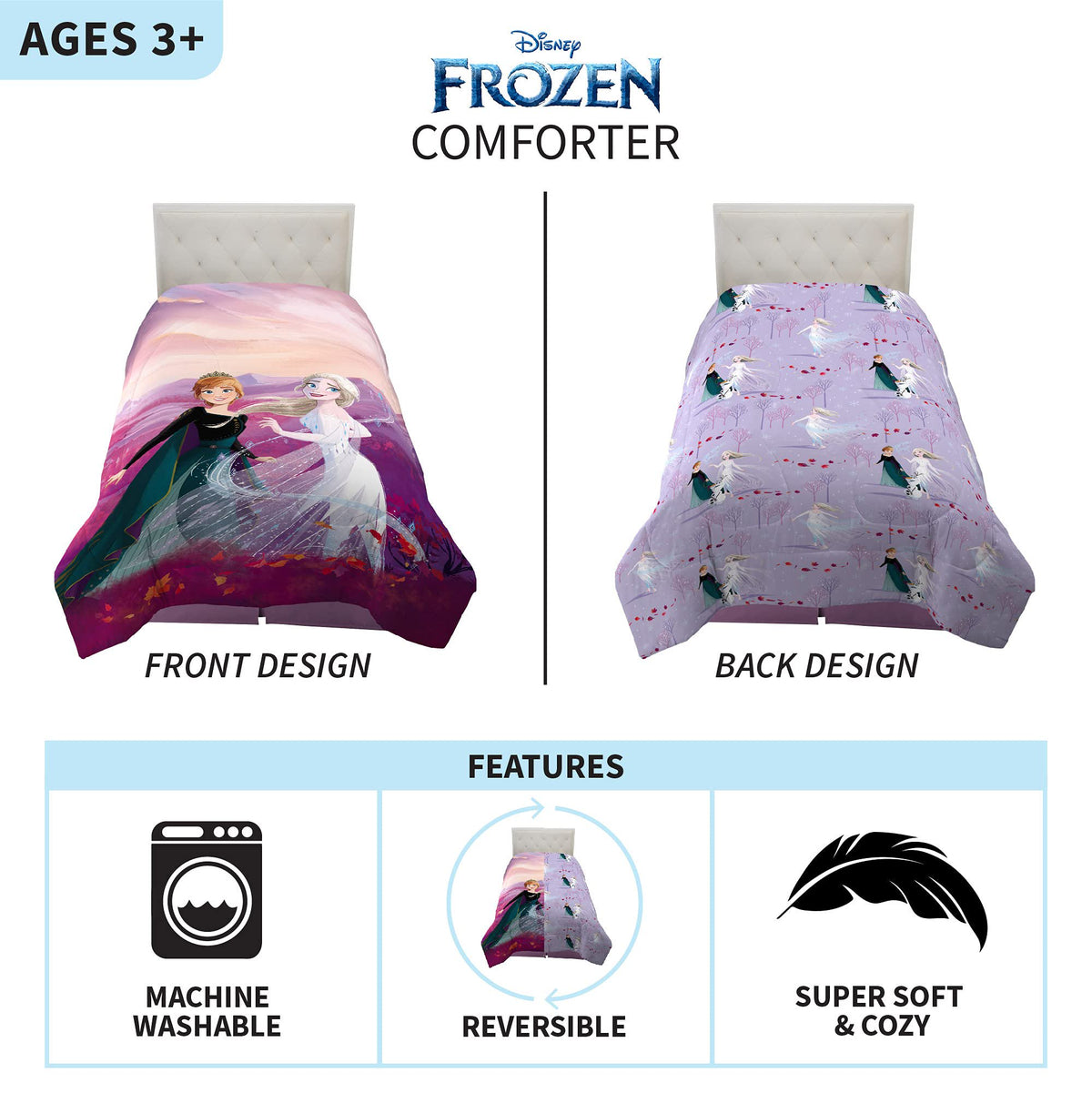 Disney Frozen 2 Twin/Full Size Reversible Comforter