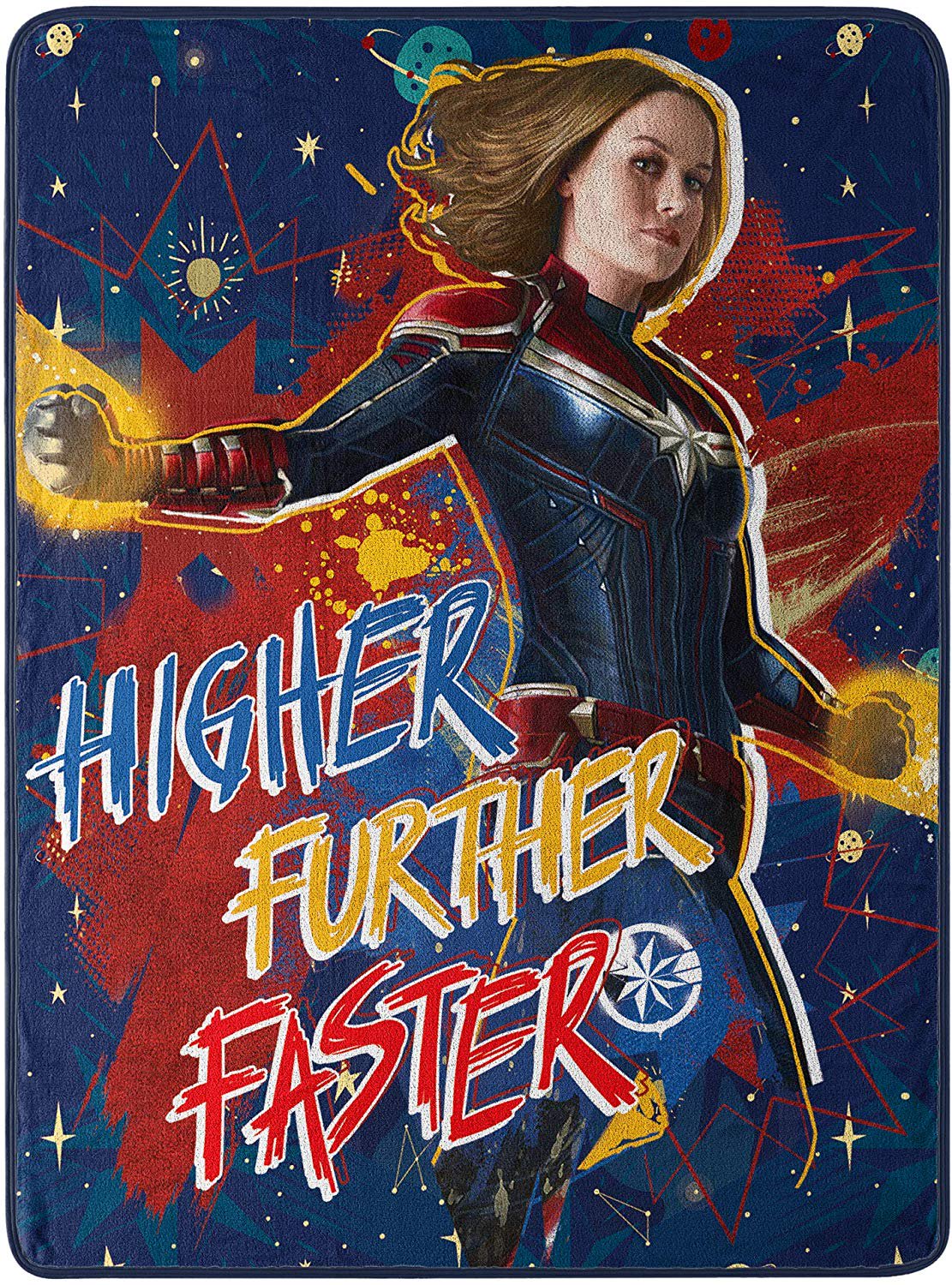 Marvel  Avengers Micro Raschel Throw Blanket, 46" x 60", Multi Color