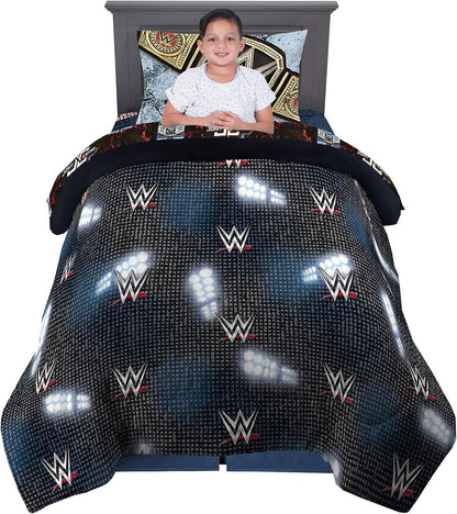Franco Kids Bedding WWE Armageddon 4 Piece Twin Comforter and Sheet Set