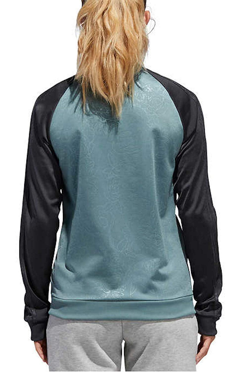 adidas Womenâ€™s Embossed Print Track Jackets Full-Zip Climalite Jacket