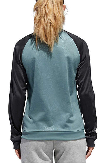 adidas Womenâ€™s Embossed Print Track Jackets Full-Zip Climalite Jacket