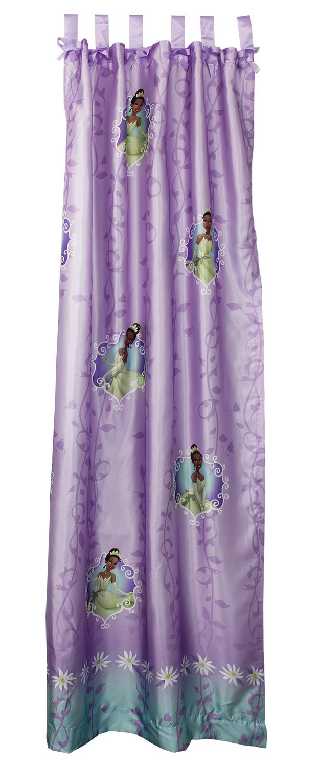 1pc Disney Princess and the Frog Drapery Panel Purple Tiana Window Curtain